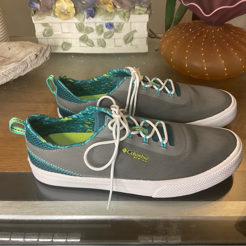 COLUMBIA WOMENS SLACK WATER PFG BOAT SHOES SZ 7.5 - Picture 2 of 8